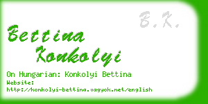 bettina konkolyi business card